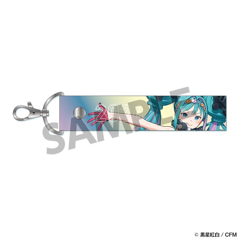 レーシングミク 2026 キービジュアル2 Ver. オーロラテープキーホルダー (Racing Miku 2026 Key Visual 2 Ver. Iridescent Tape Keychain)