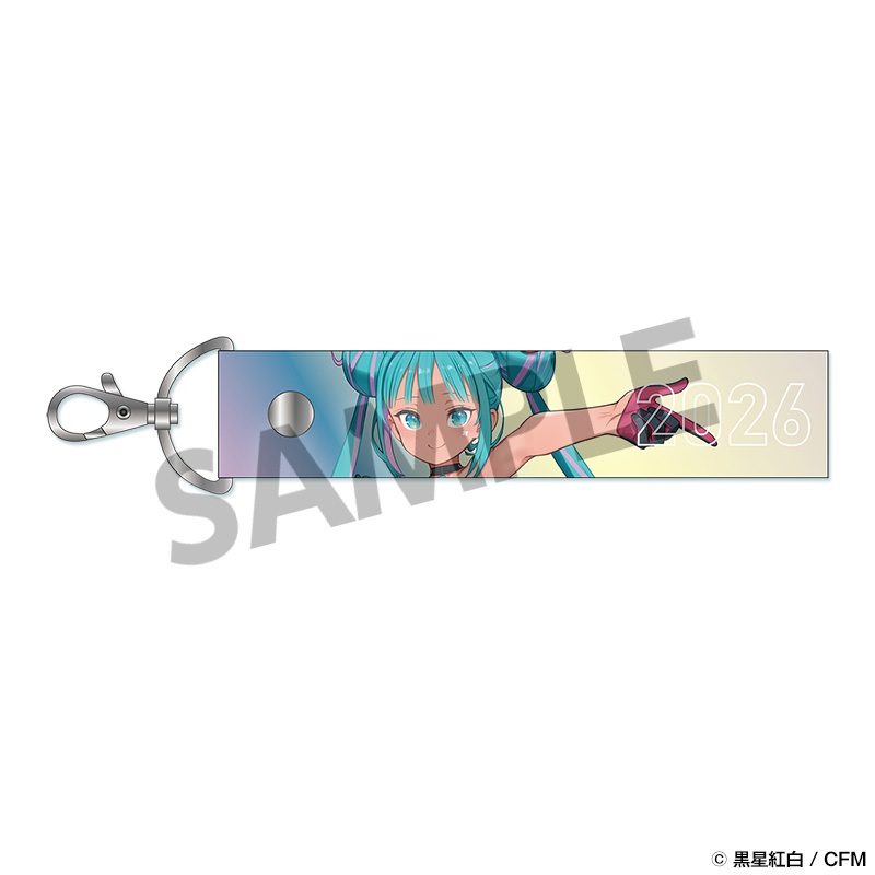 レーシングミク 2026 セパンVer. オーロラテープキーホルダー (Racing Miku 2026 SEPANG Ver. Iridescent Tape Keychain)