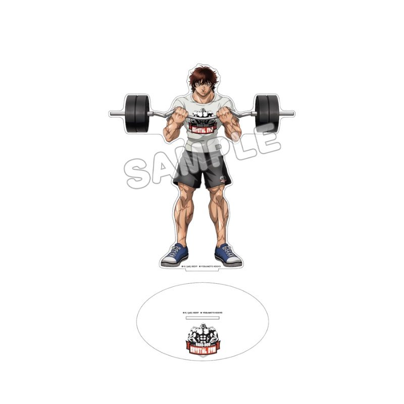 刃牙道×クリスタルジム アクリルスタンド 範馬刃牙 ("Baki-Dou" x CRYSTAL GYM Acrylic Stand Hanma Baki)