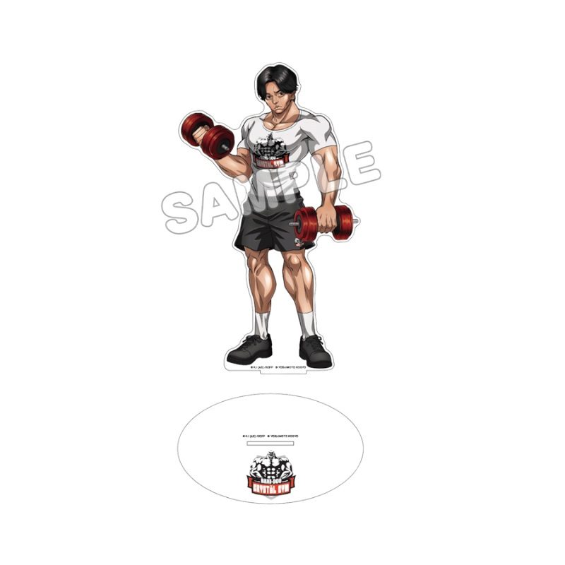 刃牙道×クリスタルジム アクリルスタンド 野田クリスタル ("Baki-Dou" x CRYSTAL GYM Acrylic Stand Crystal Noda)