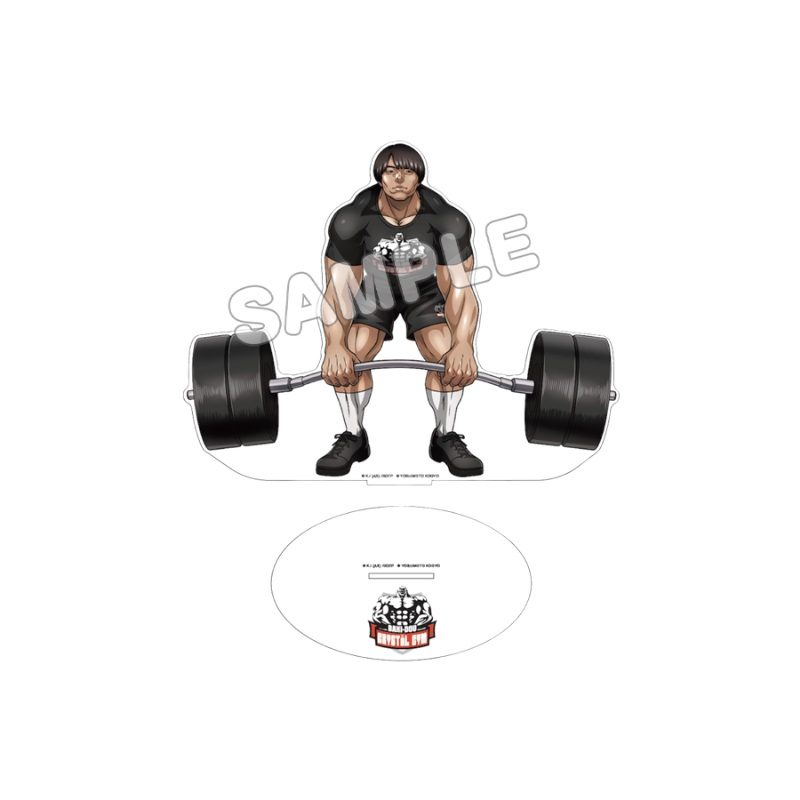 刃牙道×クリスタルジム アクリルスタンド 青木マッチョ ("Baki-Dou" x CRYSTAL GYM Acrylic Stand Macho Aoki)