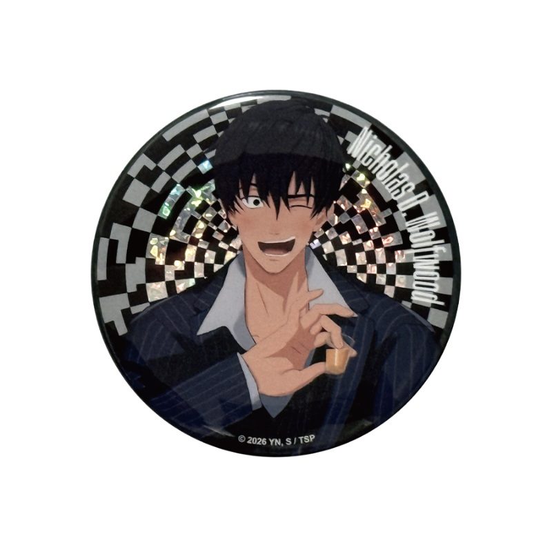 TRIGUN STARGAZE 描き下ろしメタリック缶バッジ ニコラス・D・ウルフウッド ("Trigun Stargaze" Original Illustration Metallic Can Badge Nicholas D. Wolfwood)