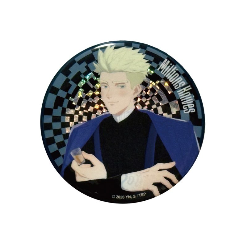 TRIGUN STARGAZE 描き下ろしメタリック缶バッジ ミリオンズ・ナイヴズ ("Trigun Stargaze" Original Illustration Metallic Can Badge Millions Knives)