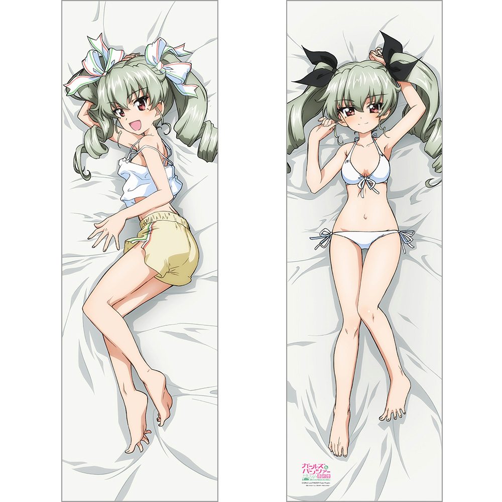 ガールズ&パンツァー 最終章 描き下ろし抱き枕カバー アンチョビ/白 2WAYトリコット ("GIRLS und PANZER das Finale" Original Illustration Dakimakura Cover Anchovy / White 2way Tricot)