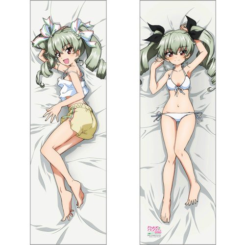 ガールズ&パンツァー 最終章 描き下ろし抱き枕カバー アンチョビ/白 スムース ("GIRLS und PANZER das Finale" Original Illustration Dakimakura Cover Anchovy / White Smooth)