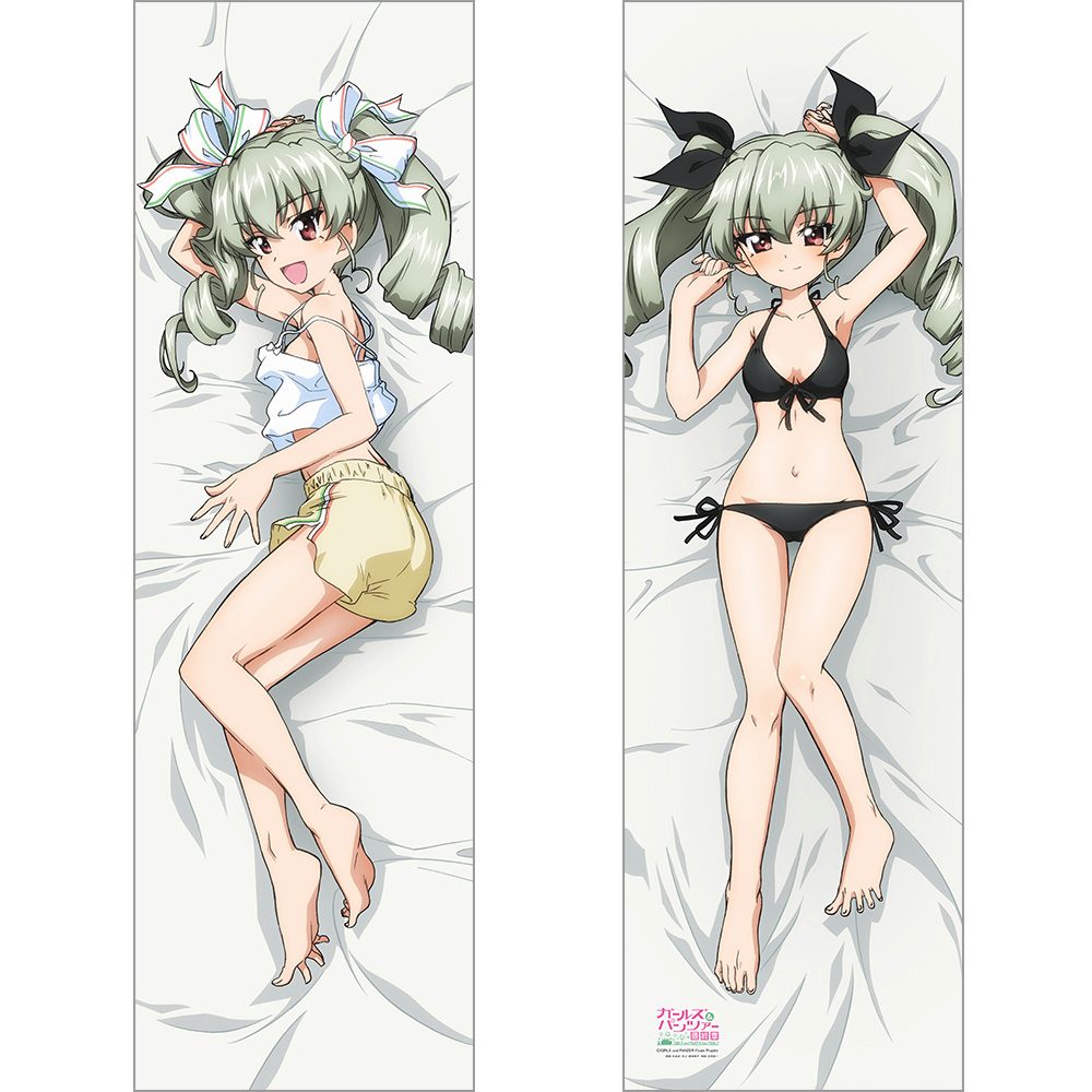 ガールズ&パンツァー 最終章 描き下ろし抱き枕カバー アンチョビ/黒 2WAYトリコット ("GIRLS und PANZER das Finale" Original Illustration Dakimakura Cover Anchovy / Black 2way Tricot)