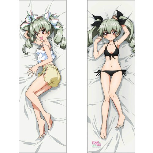 ガールズ&パンツァー 最終章 描き下ろし抱き枕カバー アンチョビ/黒 スムース ("GIRLS und PANZER das Finale" Original Illustration Dakimakura Cover Anchovy / Black Smooth)