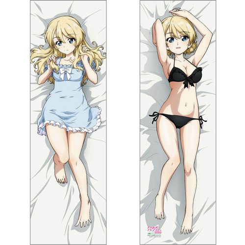 ガールズ&パンツァー 最終章 描き下ろし抱き枕カバー ダージリン/黒 スムース ("GIRLS und PANZER das Finale" Original Illustration Dakimakura Cover Darjeeling / Black Smooth)