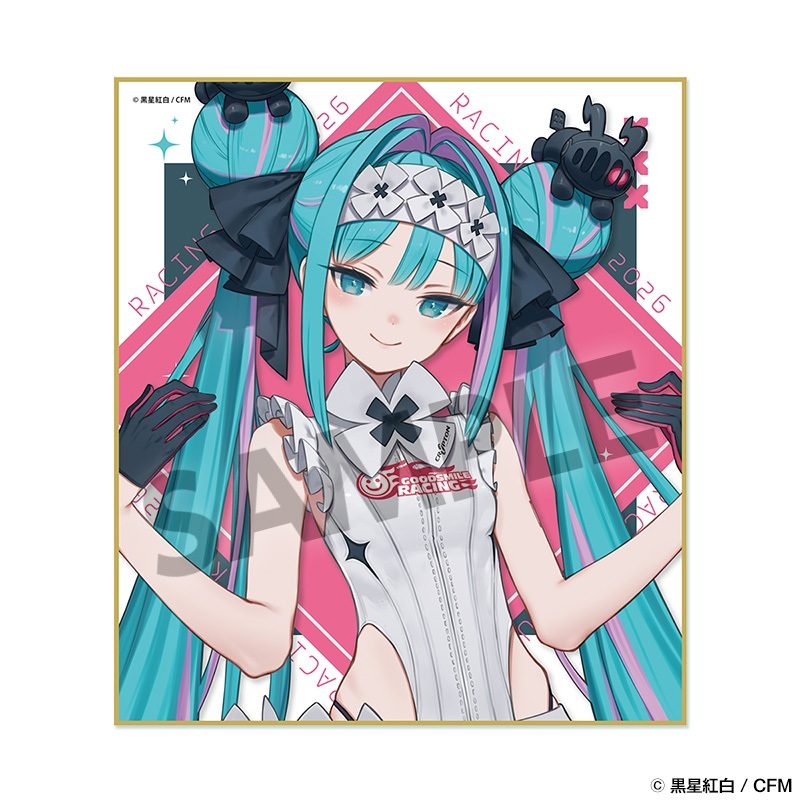 レーシングミク 2026 カフェVer. ミニ色紙 (Racing Miku 2026 CAFE Ver. Mini Art Board)