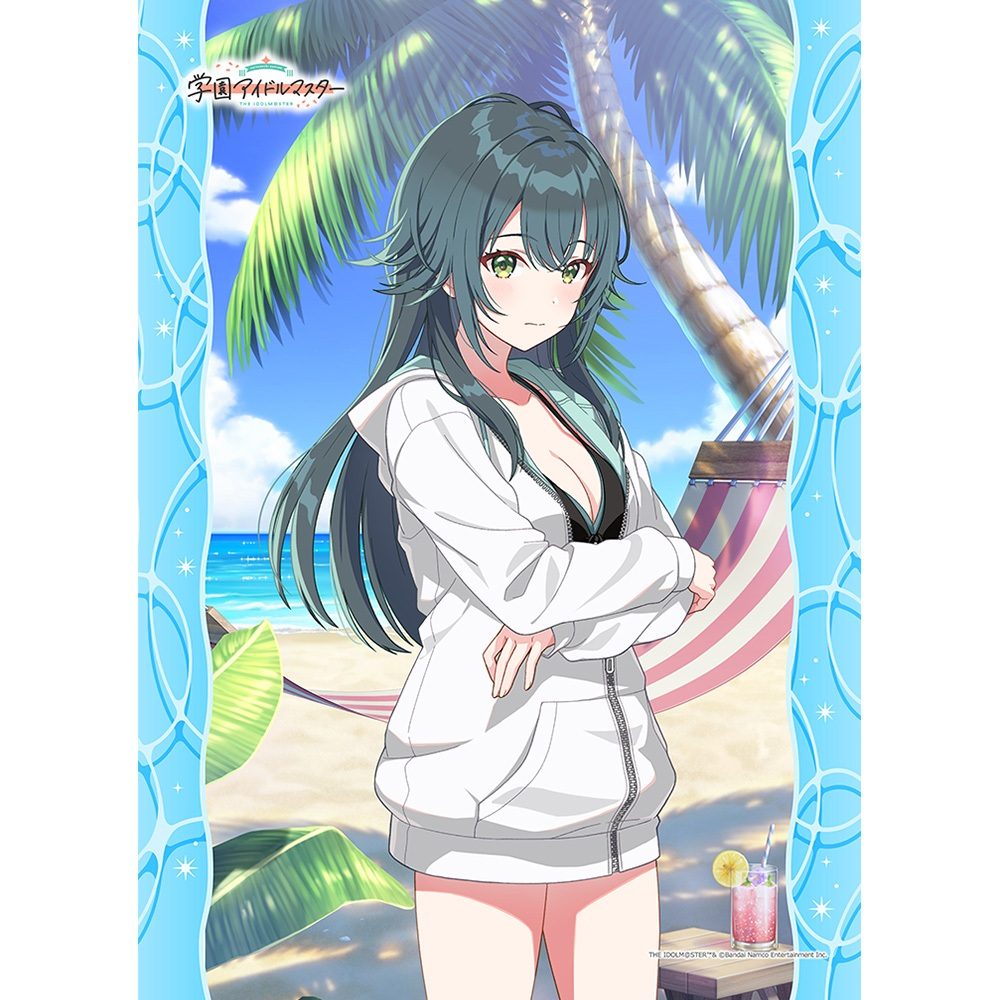 学園アイドルマスター B2タペストリー 月村手毬/キミとセミブルー Wスエード ("Gakuen Idolmaster" B2 Tapestry Tsukimura Temari / Kimi to Semi Blue W Suede)