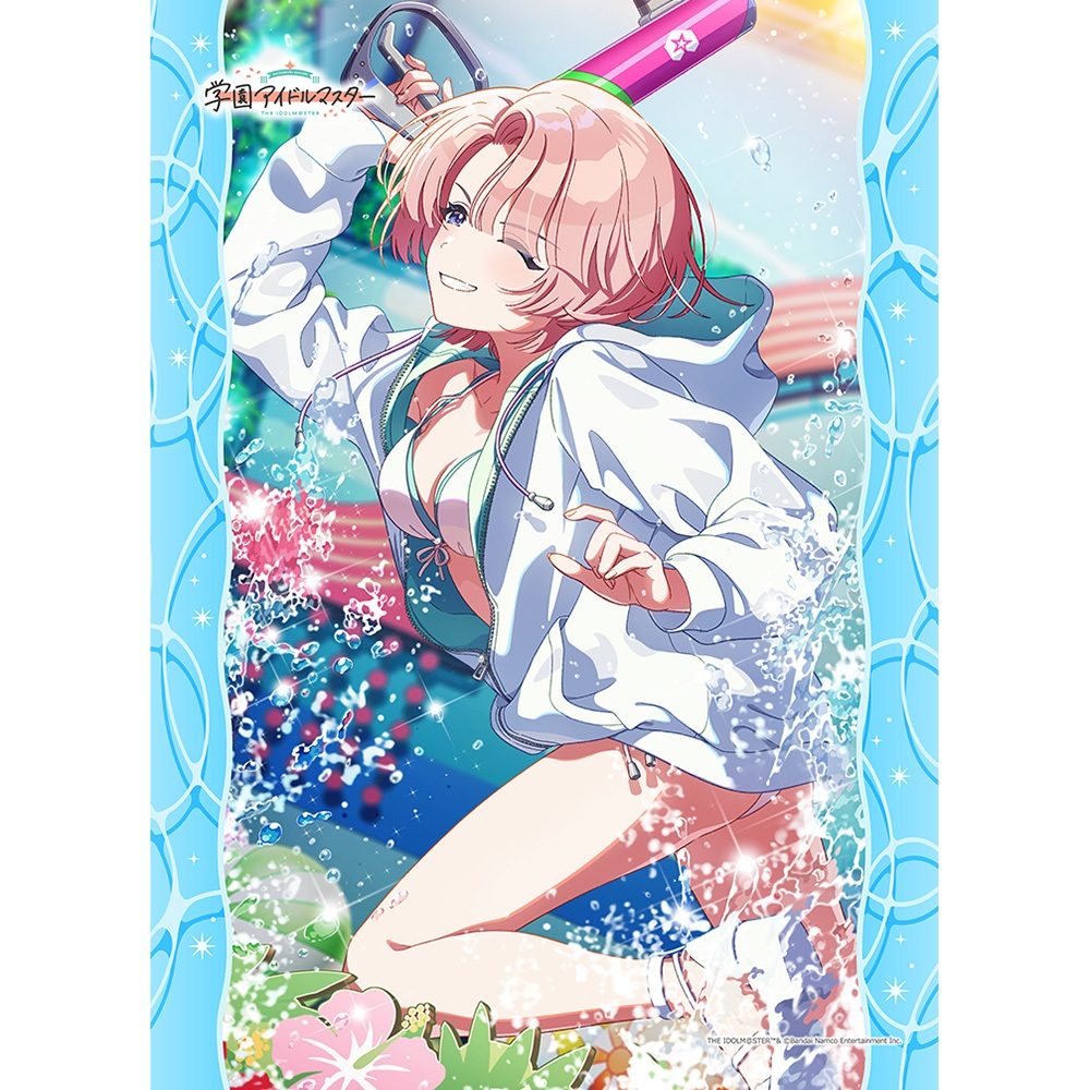 学園アイドルマスター B2タペストリー 有村麻央/キミとセミブルー Wスエード ("Gakuen Idolmaster" B2 Tapestry Arimura Mao / Kimi to Semi Blue W Suede)