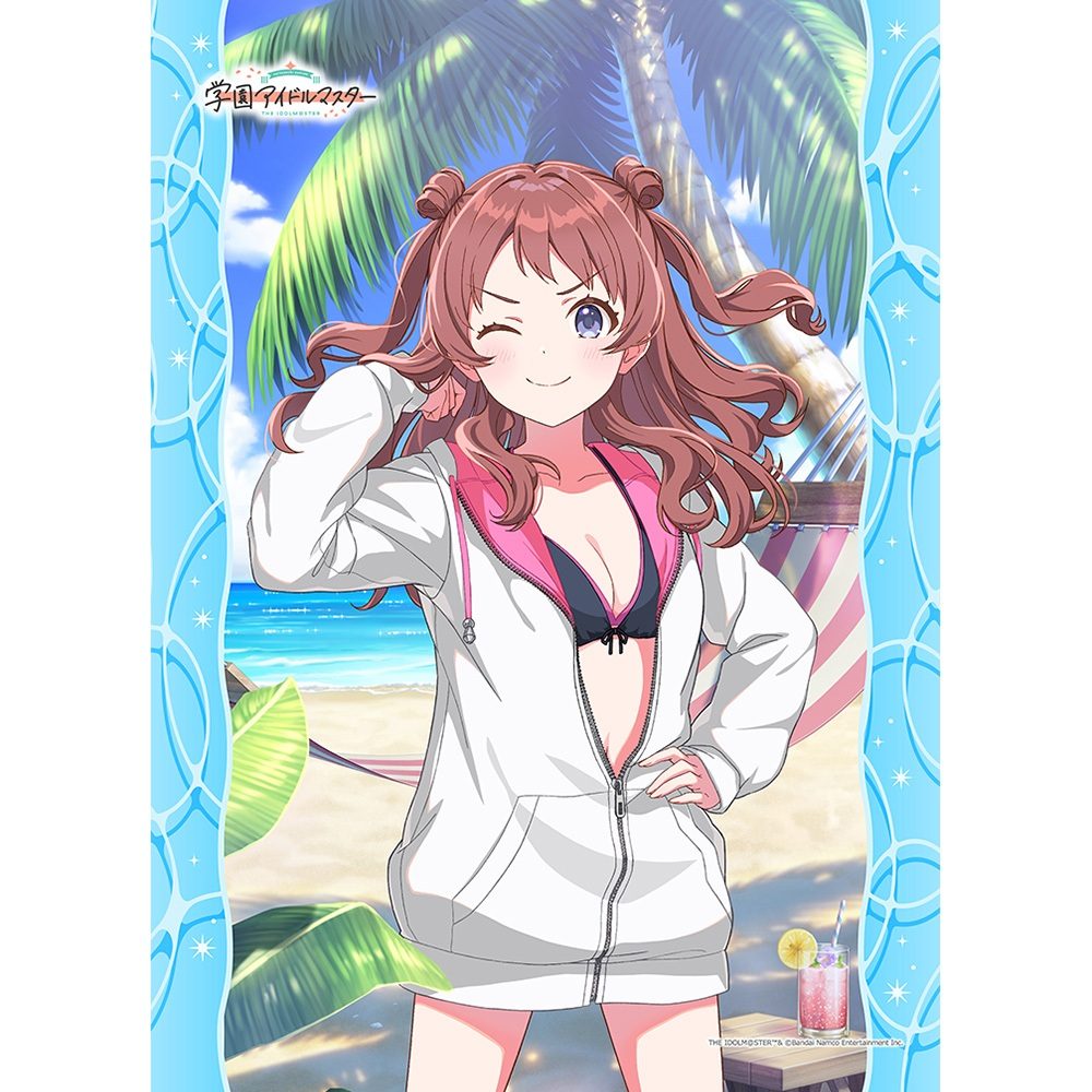 学園アイドルマスター B2タペストリー 花海咲季/キミとセミブルー Wスエード ("Gakuen Idolmaster" B2 Tapestry Hanami Saki / Kimi to Semi Blue W Suede)