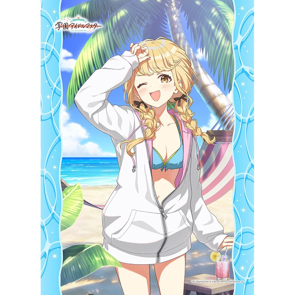 学園アイドルマスター B2タペストリー 藤田ことね/キミとセミブルー Wスエード ("Gakuen Idolmaster" B2 Tapestry Fujita Kotone / Kimi to Semi Blue W Suede)