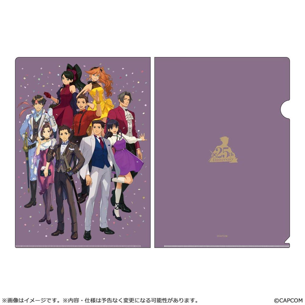 逆転裁判25周年 メインビジュアル クリアファイル ("Ace Attorney" 25th Anniversary Main Visual Clear File)