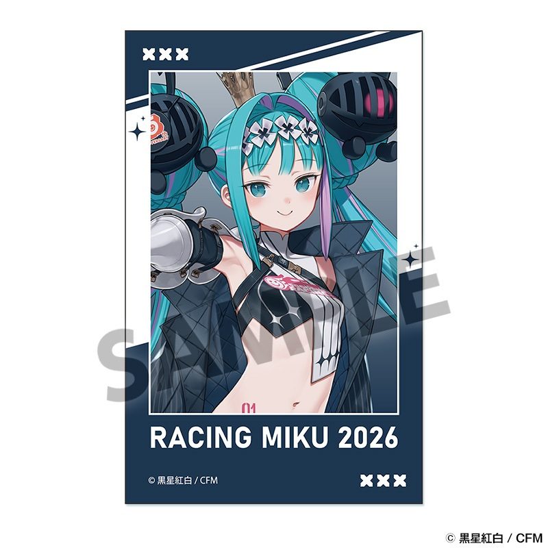 レーシングミク 2026 GSC 25th Ver. インスタントフォト風ステッカー (Racing Miku 2026 GSC 25th Ver. Instant Photo-style Sticker)