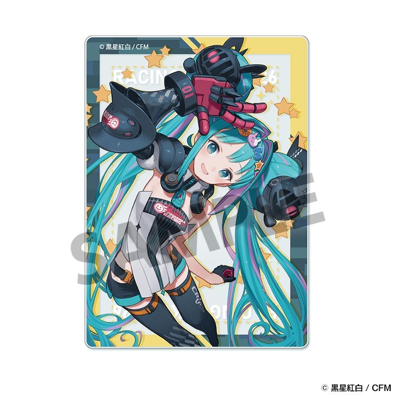 レーシングミク 2026 Rd.1 OKAYAMA 応援Ver. アクリルカード (Racing Miku 2026 Rd.1 OKAYAMA CHEERING Ver. Acrylic Card)