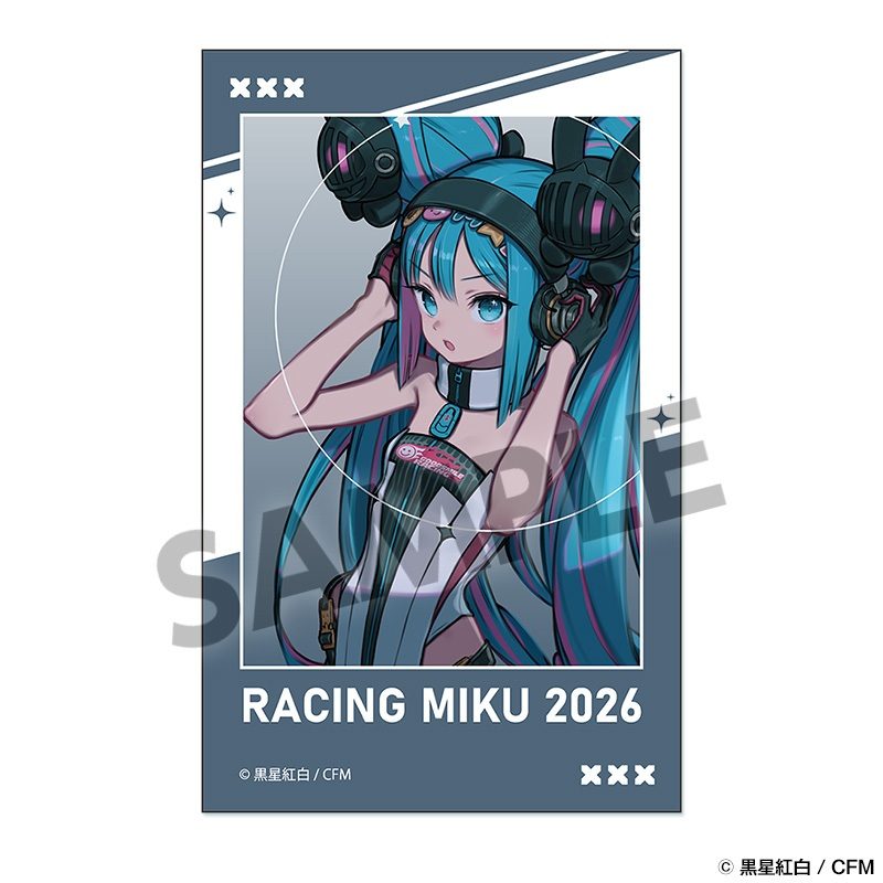 レーシングミク 2026 Rd.2 FUJI 応援Ver. インスタントフォト風ステッカー (Racing Miku 2026 Rd.2 FUJI CHEERING Ver. Instant Photo-style Sticker)