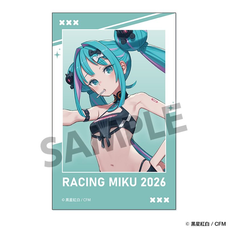 レーシングミク 2026 いいね!Ver. インスタントフォト風ステッカー (Racing Miku 2026 NICE! Ver. Instant Photo-style Sticker)