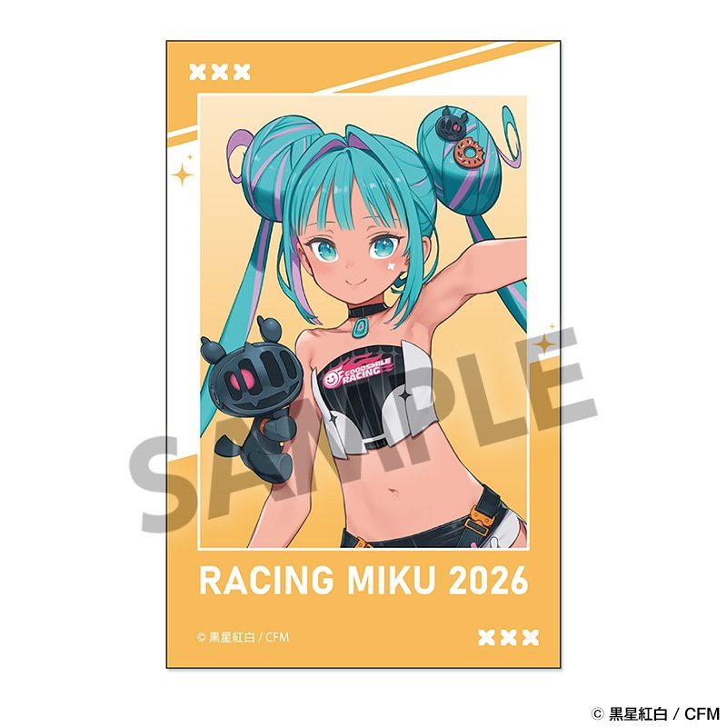 レーシングミク 2026 セパンVer. インスタントフォト風ステッカー (Racing Miku 2026 SEPANG Ver. Instant Photo-style Sticker)