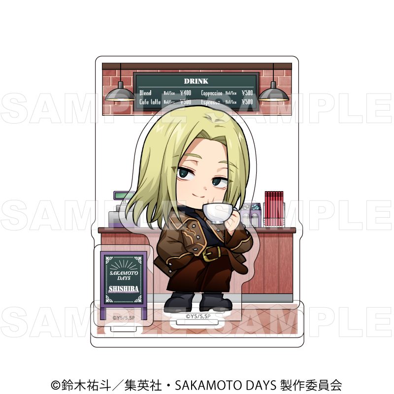SAKAMOTO DAYS Vintage Style ちびキャラVer. アクリルスタンド 神々廻 ("Sakamoto Days" Vintage Style Chibi Chara Ver. Acrylic Stand Shishiba)