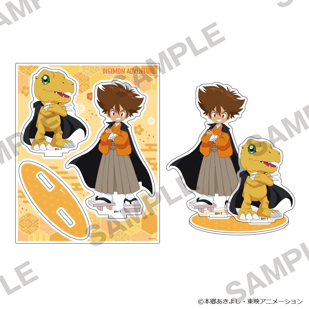 デジモンアドベンチャー アクリルスタンド 和モダンVer. 八神太一&アグモン ("Digimon Adventure" Acrylic Stand Japanese Modern Ver. Yagami Taichi & Agumon)