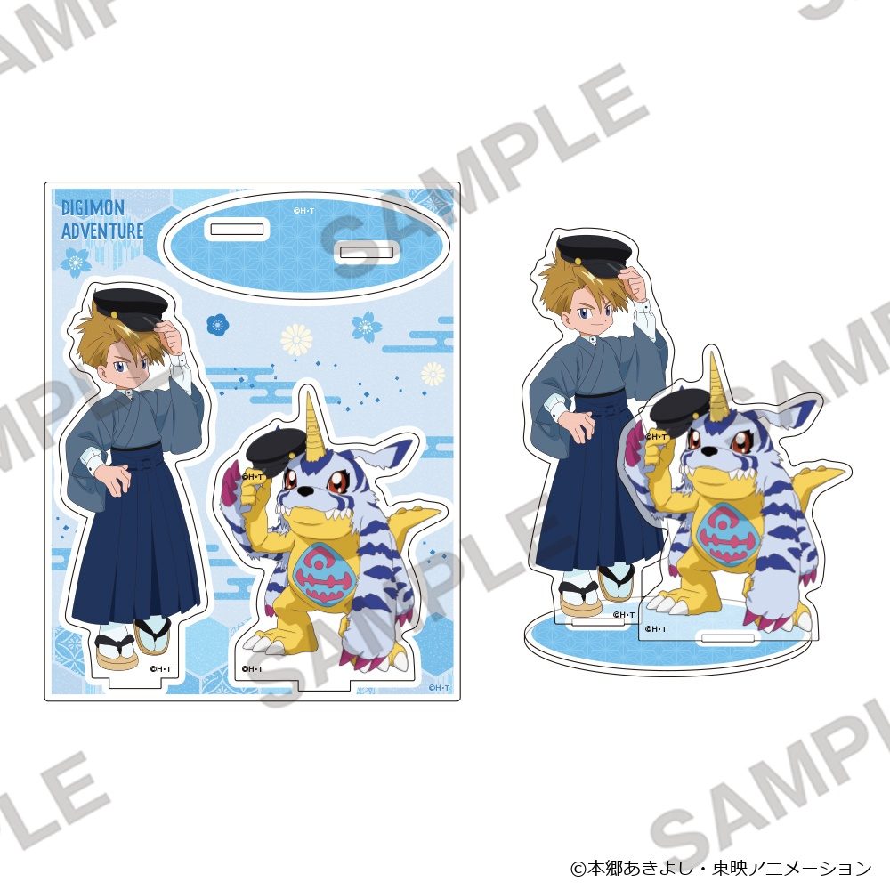 デジモンアドベンチャー アクリルスタンド 和モダンVer. 石田ヤマト&ガブモン ("Digimon Adventure" Acrylic Stand Japanese Modern Ver. Ishida Yamato & Gabumon)