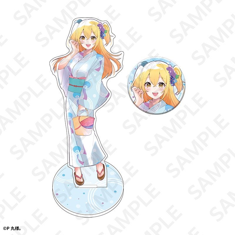 缶バッジ&アクリルスタンド 浴衣Ver. P丸様。 (Can Badge & Acrylic Stand Yukata Ver. Pmarusama)