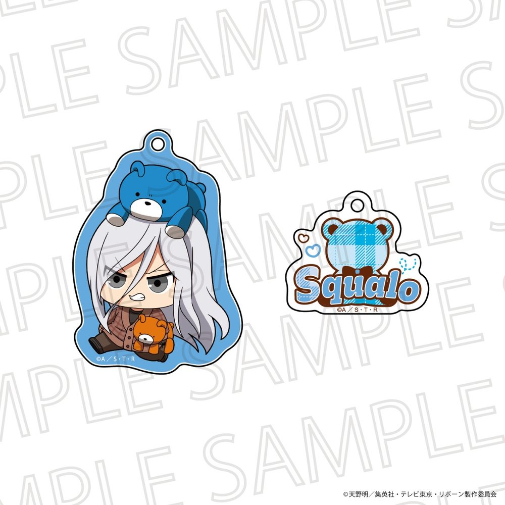 家庭教師ヒットマンREBORN! ぷちてく アクリルキーホルダー スペルビ・スクアーロ(10年後) ("Reborn!" Puchi Teku Acrylic Key Chain Superbia Squalo (10 Years Later))