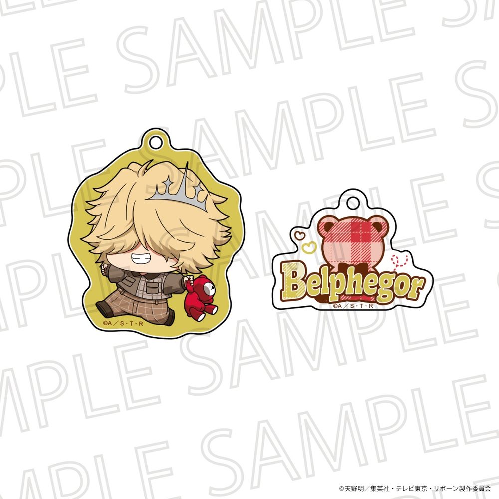 家庭教師ヒットマンREBORN! ぷちてく アクリルキーホルダー ベルフェゴール(10年後) ("Reborn!" Puchi Teku Acrylic Key Chain Belphegor (10 Years Later))