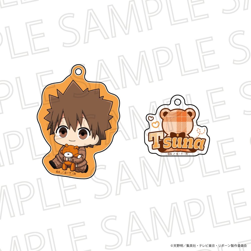 家庭教師ヒットマンREBORN! ぷちてく アクリルキーホルダー 沢田綱吉 ("Reborn!" Puchi Teku Acrylic Key Chain Sawada Tsunayoshi)