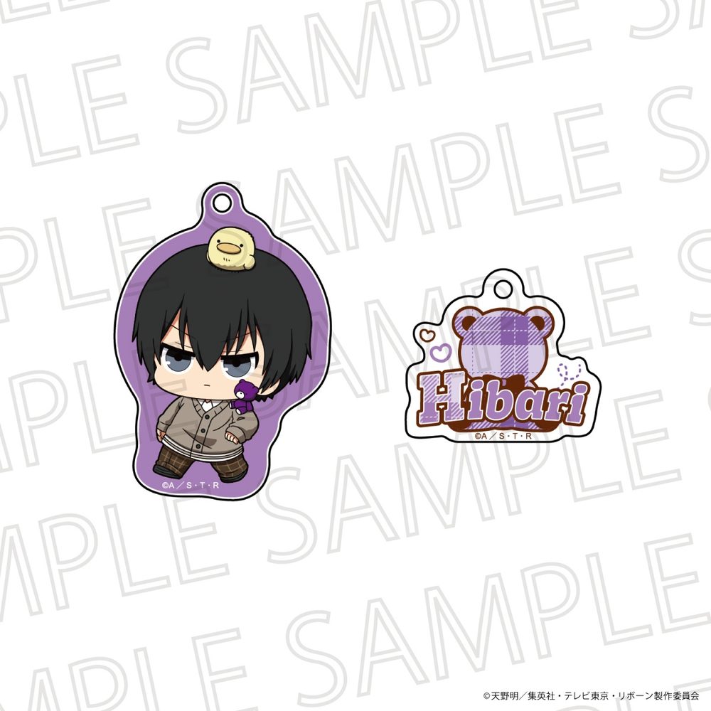家庭教師ヒットマンREBORN! ぷちてく アクリルキーホルダー 雲雀恭弥 ("Reborn!" Puchi Teku Acrylic Key Chain Hibari Kyoya)