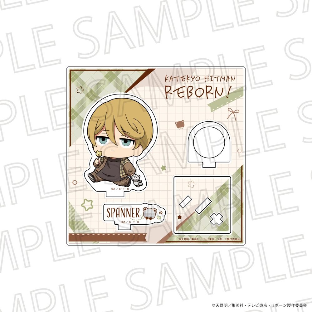 家庭教師ヒットマンREBORN! ぷちてく アクリルリングスタンド スパナ ("Reborn!" Puchi Teku Acrylic Ring Stand Spanner)
