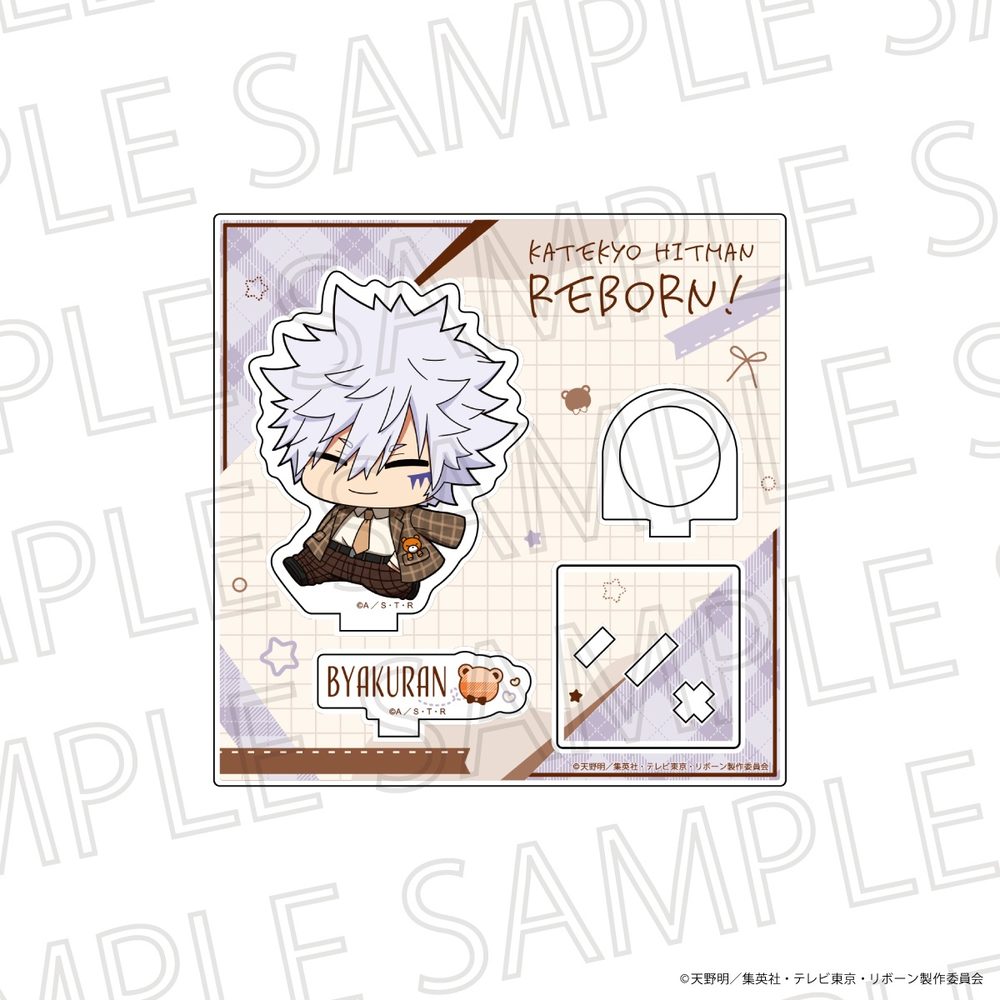 家庭教師ヒットマンREBORN! ぷちてく アクリルリングスタンド 白蘭 ("Reborn!" Puchi Teku Acrylic Ring Stand Byakuran)