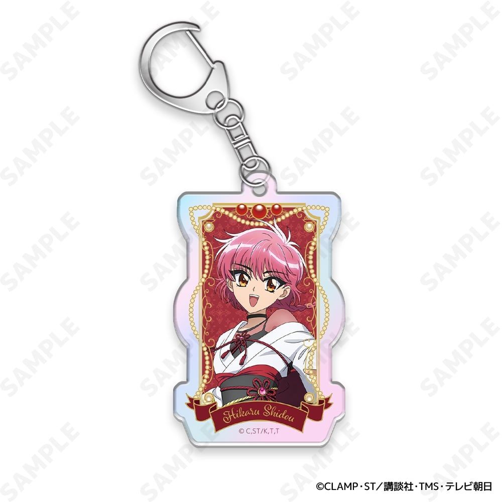 魔法騎士レイアース オーロラアクリルキーホルダー 1 獅堂光 ("Magic Knight Rayearth" Aurora Acrylic Key Chain 1 Shidou Hikaru)