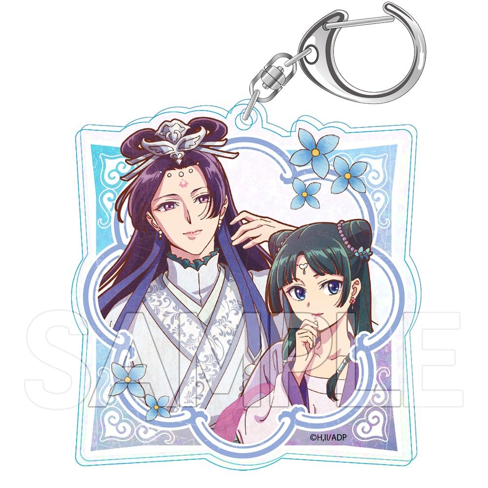 薬屋のひとりごと ヴィンテージシリーズVol.2 ホロキーホルダー 猫猫&壬氏 ("The Apothecary Diaries" Vintage Series Vol. 2 Hologram Key Chain Maomao & Jinshi)