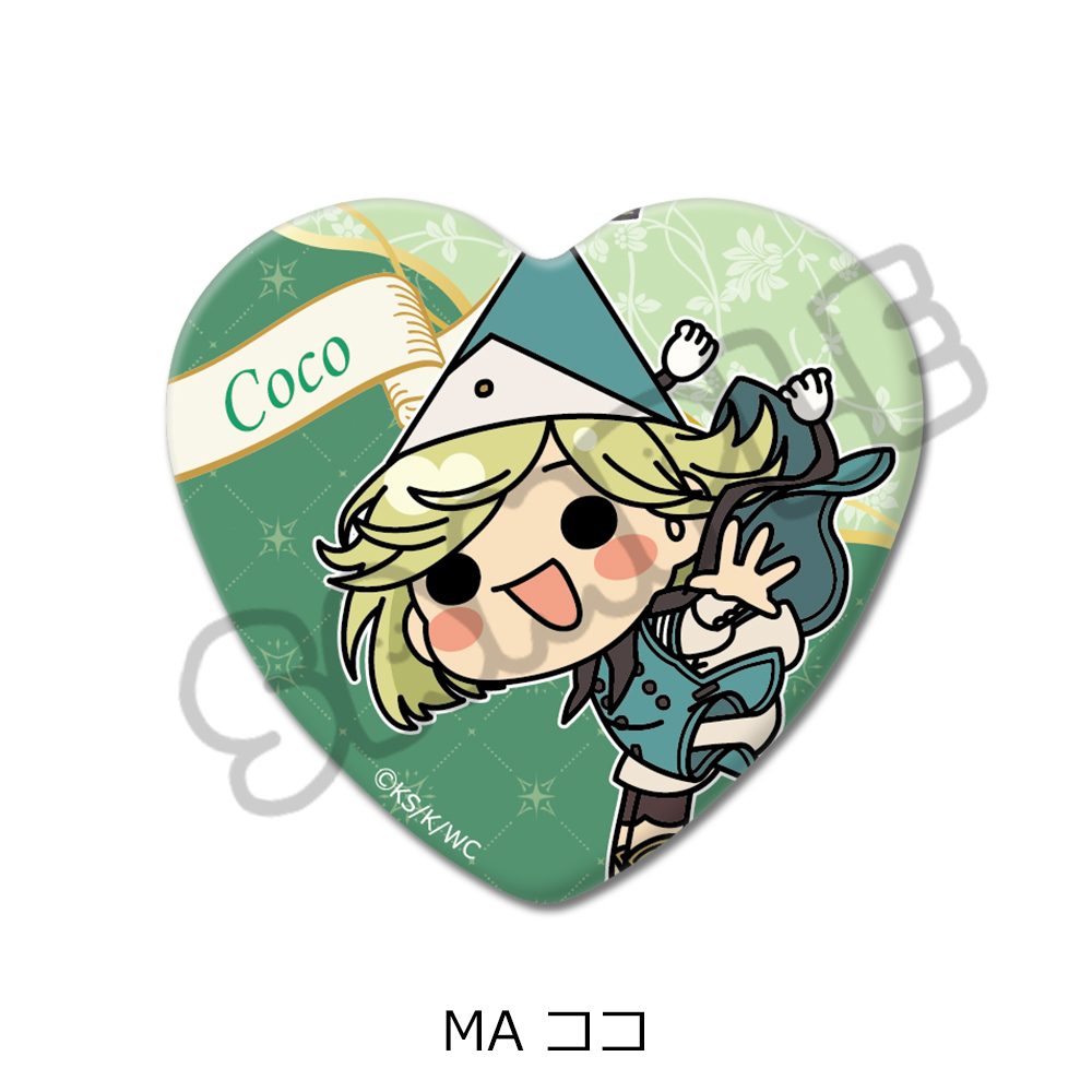 とんがり帽子のアトリエ 第2弾 ハート型缶バッジ MA ココ ("Witch Hat Atelier" Vol. 2 Heart Can Badge MA Coco)