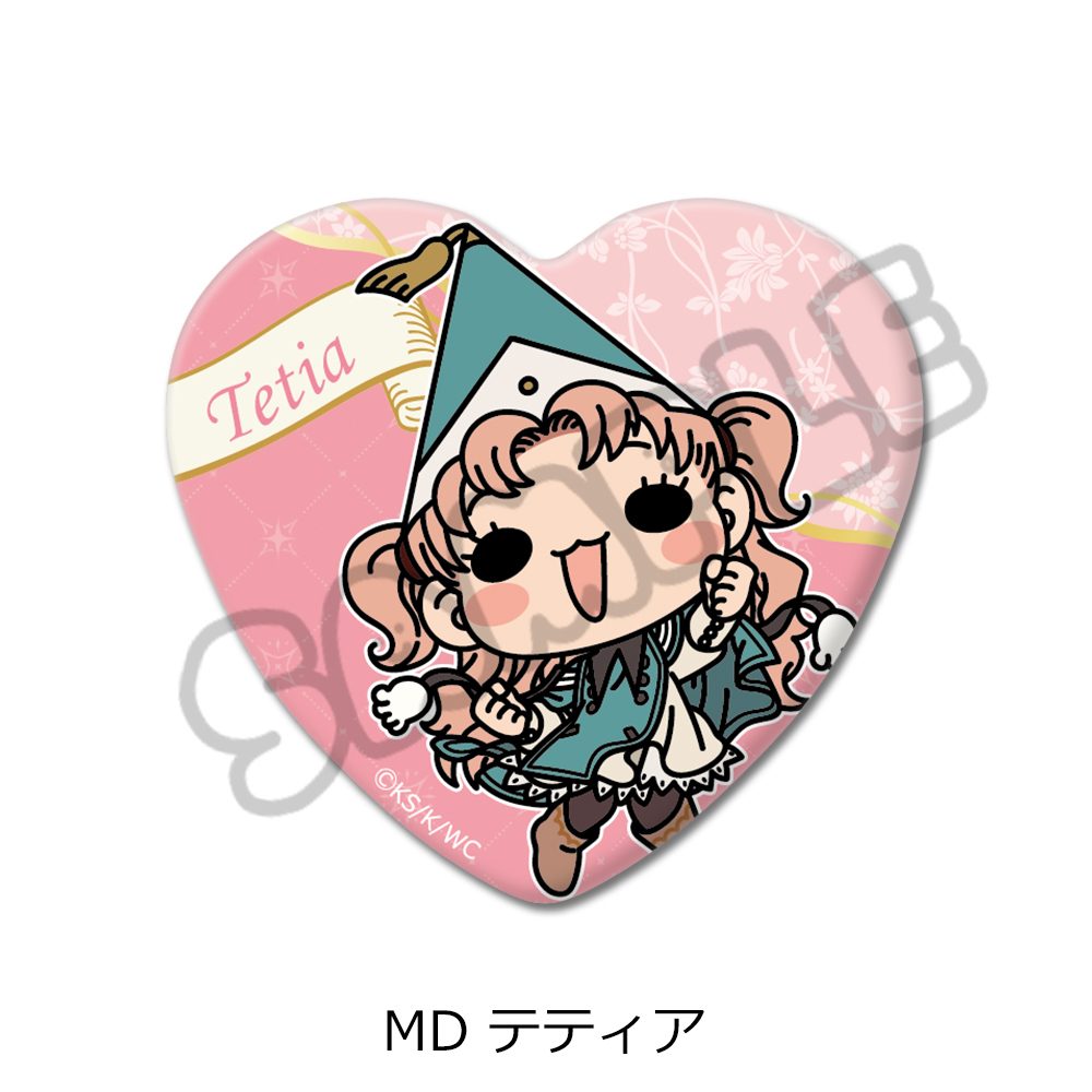 とんがり帽子のアトリエ 第2弾 ハート型缶バッジ MD テティア ("Witch Hat Atelier" Vol. 2 Heart Can Badge MD Tetia)