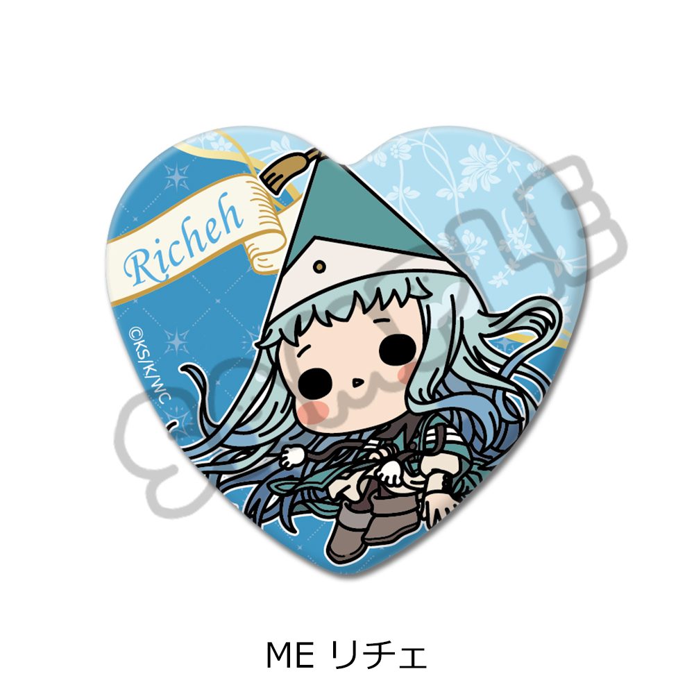 とんがり帽子のアトリエ 第2弾 ハート型缶バッジ ME リチェ ("Witch Hat Atelier" Vol. 2 Heart Can Badge ME Richeh)