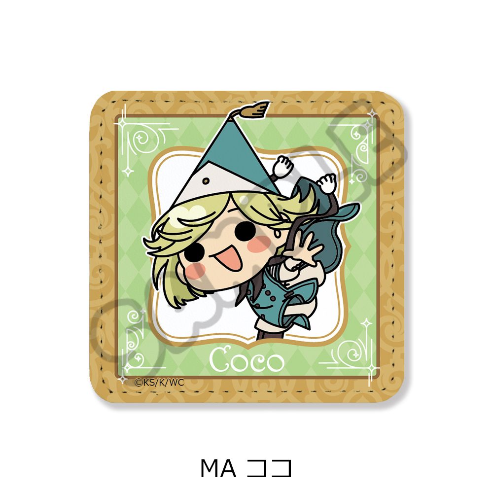 とんがり帽子のアトリエ 第2弾 レザーバッジ(スクエア) MA ココ ("Witch Hat Atelier" Vol. 2 Leather Badge (Square) MA Coco)