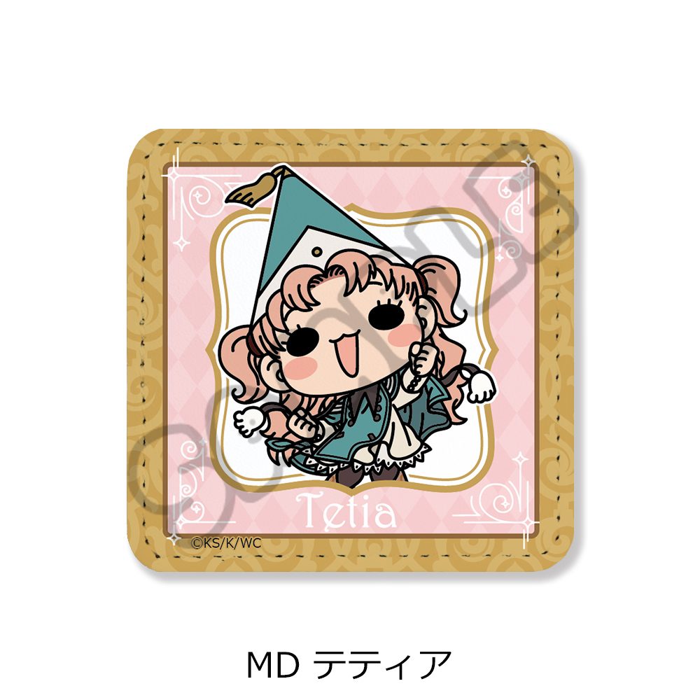 とんがり帽子のアトリエ 第2弾 レザーバッジ(スクエア) MD テティア ("Witch Hat Atelier" Vol. 2 Leather Badge (Square) MD Tetia)