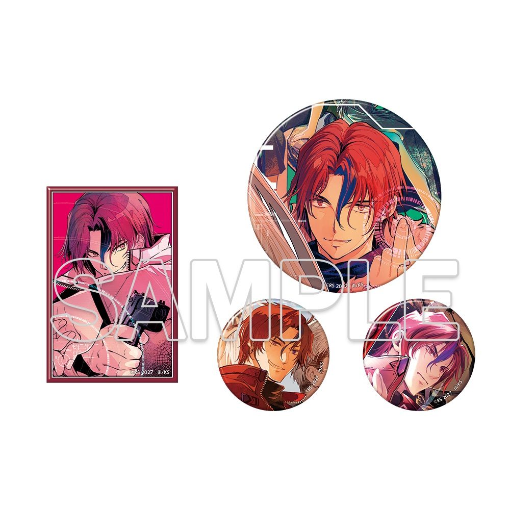 ウィザーズ・ブレイン 25周年記念 缶バッジセット ヴァーミリオン・CD・ヘイズ ("Wizard's Brain" 25th Anniversary Can Badge Set Vermilion CD Hayes)