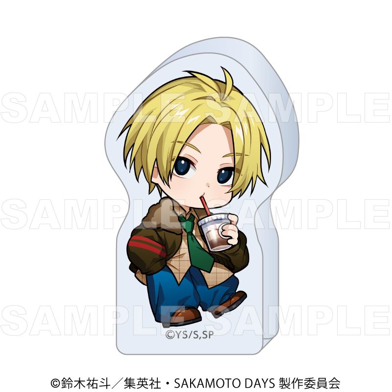 SAKAMOTO DAYS Vintage Style ちびキャラVer. アクリルブロック 朝倉シン ("Sakamoto Days" Vintage Style Chibi Chara Ver. Acrylic Block Asakura Shin)