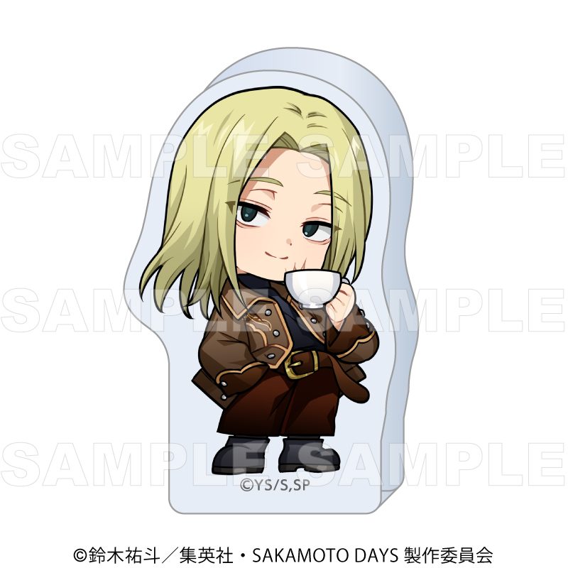 SAKAMOTO DAYS Vintage Style ちびキャラVer. アクリルブロック 神々廻 ("Sakamoto Days" Vintage Style Chibi Chara Ver. Acrylic Block Shishiba)