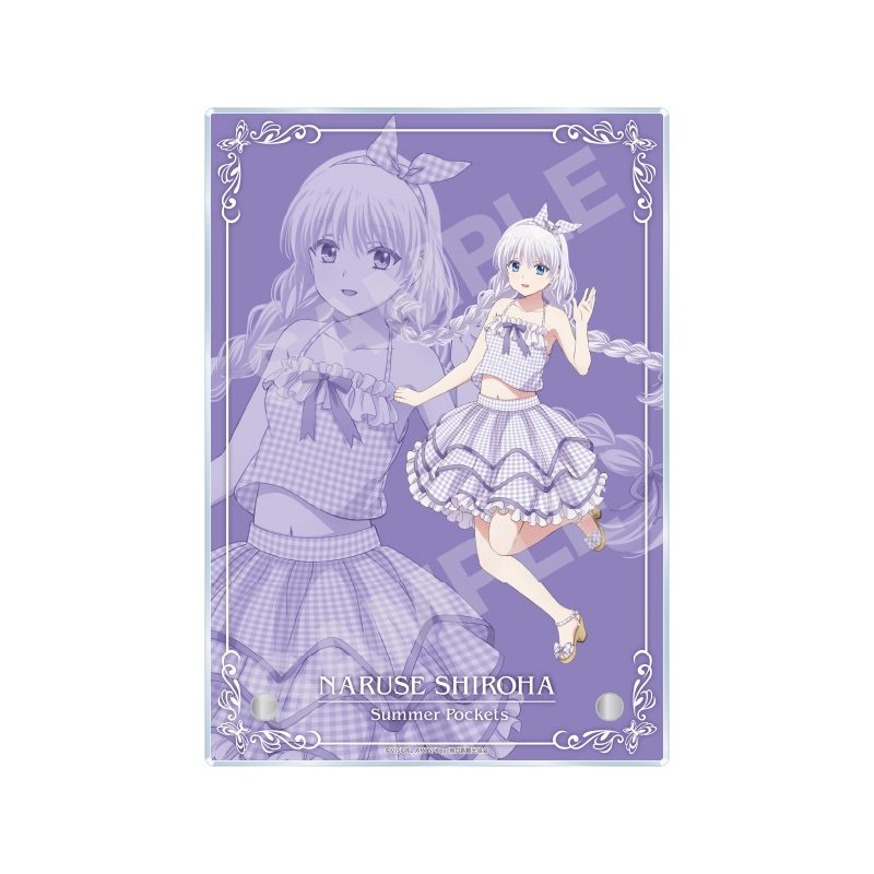 Summer Pockets アクリルボード -技- 01 鳴瀬しろは ("Summer Pockets" Acrylic Board -Waza- 01 Naruse Shiroha)
