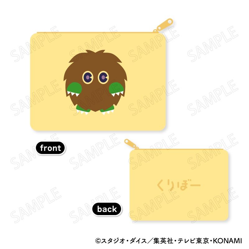遊☆戯☆王デュエルモンスターズ もふもふ フラットポーチ A クリボー ("Yu-Gi-Oh! Duel Monsters" Mofumofu Flat Pouch A Kuriboh)