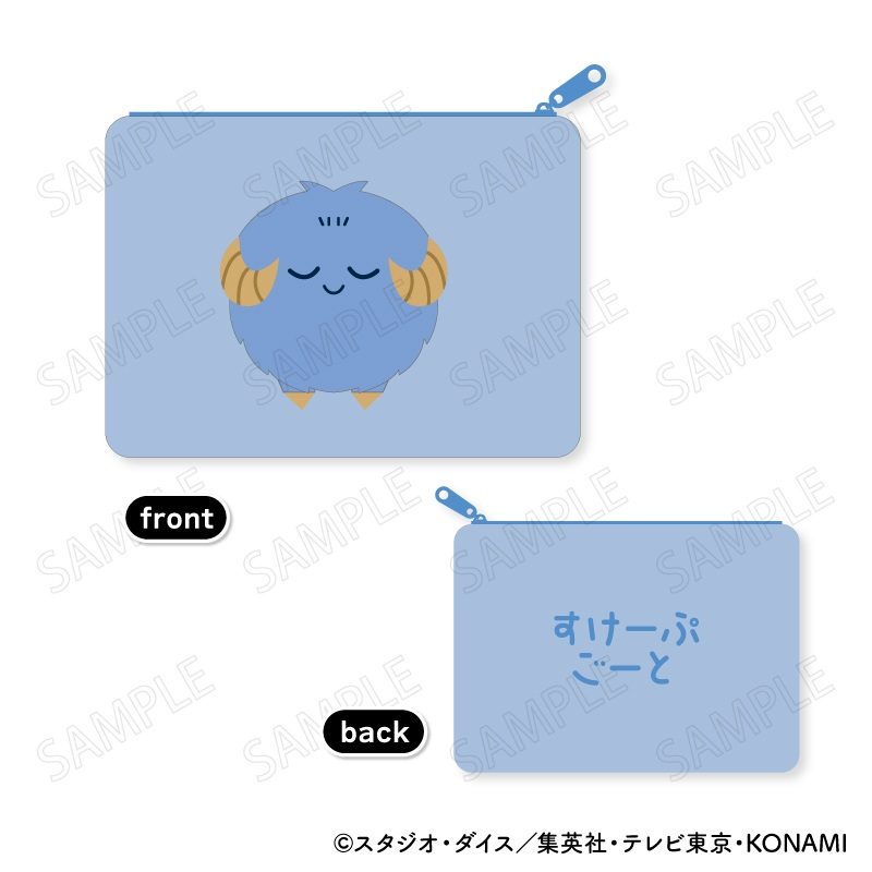遊☆戯☆王デュエルモンスターズ もふもふ フラットポーチ B スケープ・ゴート ("Yu-Gi-Oh! Duel Monsters" Mofumofu Flat Pouch B Scapegoat)