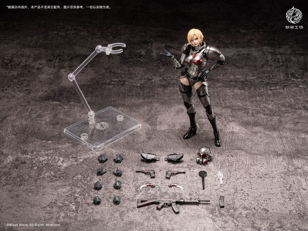 BLAZE WAVE ワルキューレ ブリュンヒルド 1/12スケール可動フィギュア (BLAZE WAVE VALKYRIE BRUNHILD 1/12 SCALE ACTION FIGURE)
