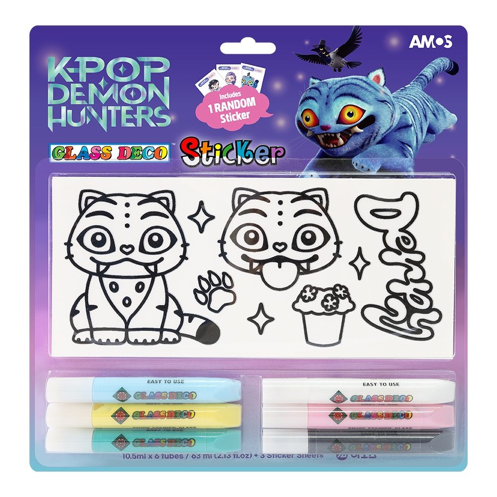 KDH AMOS グラスデコ はがせるステッカー 10.5ml×6本 ブリスターパック DERPY&SUSSIE (KDH AMOS PEELABLE STICKER GD 10.5ML/6P BLISTER_DERPY&SUSSIE)