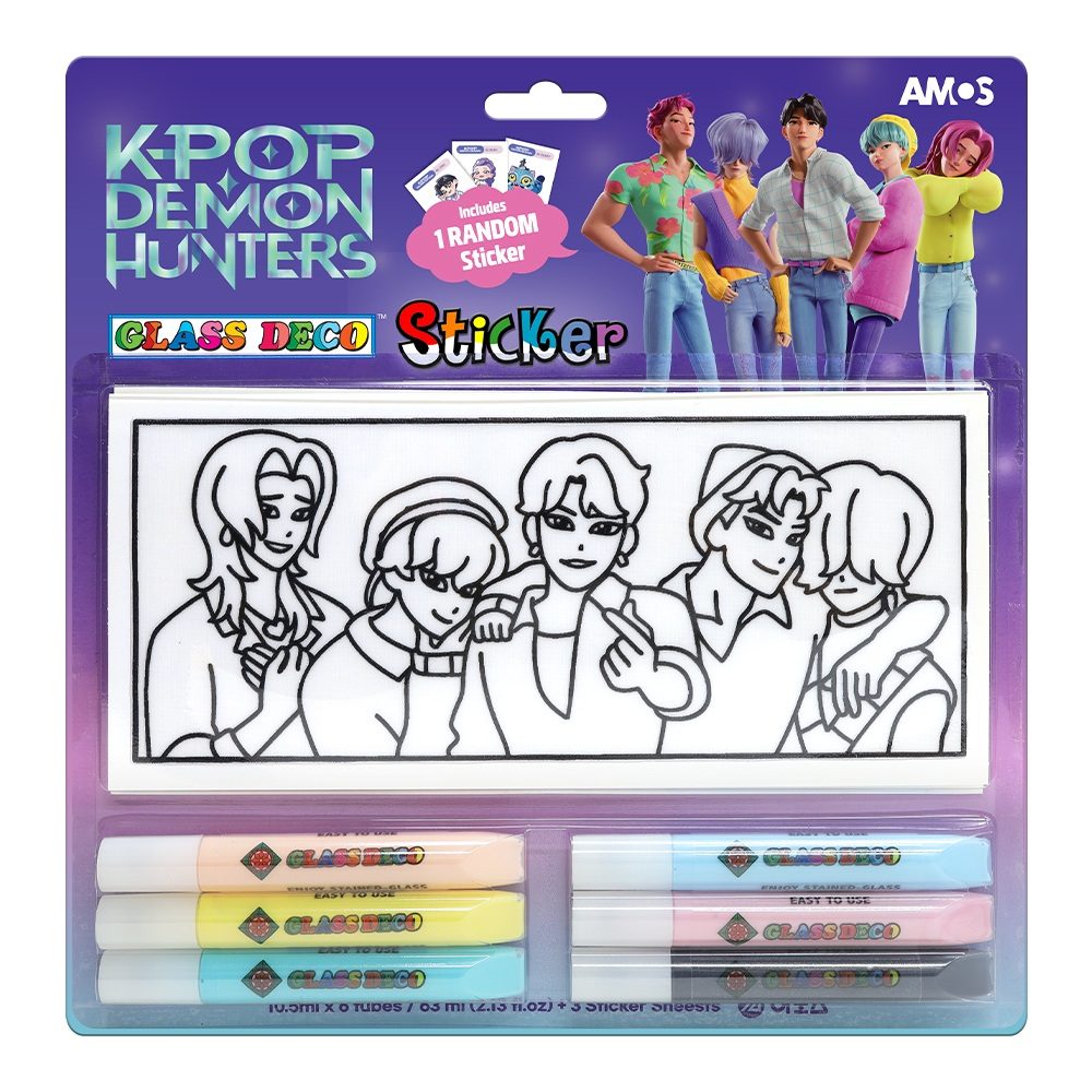 KDH AMOS グラスデコ はがせるステッカー 10.5ml×6本 ブリスターパック SAJA BOYS (KDH AMOS PEELABLE STICKER GD 10.5ML/6P BLISTER_SAJA BOYS)