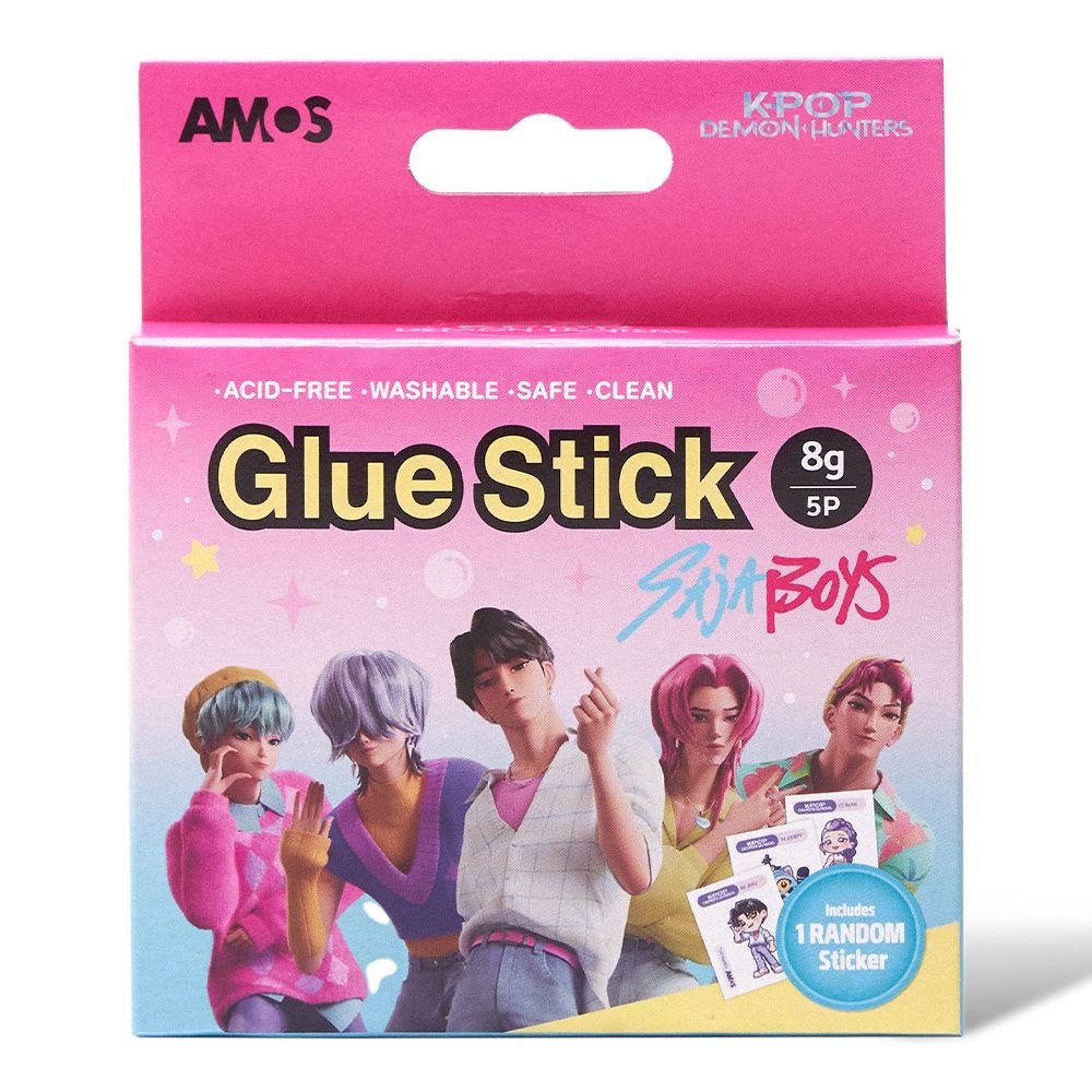 KDH AMOS スティックのり 8g×5本パック SAJA BOYS (KDH AMOS GLUE STICK 8G/5PACK_SAJA BOYS)